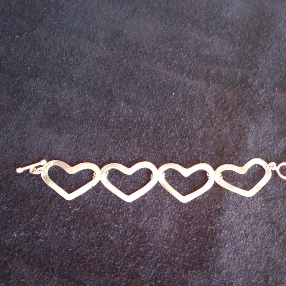 Sterling Silver Heart Bracelet